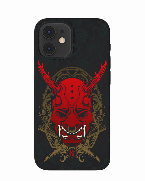 Силиконовый чехол для Apple iPhone 12 Pro "Red Oni mask"