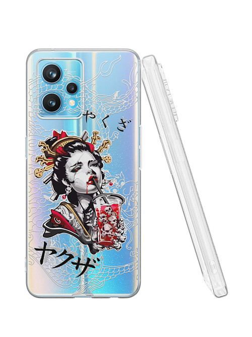 Силиконовый чехол для Realme 9 Pro+ "Geisha Bloody"