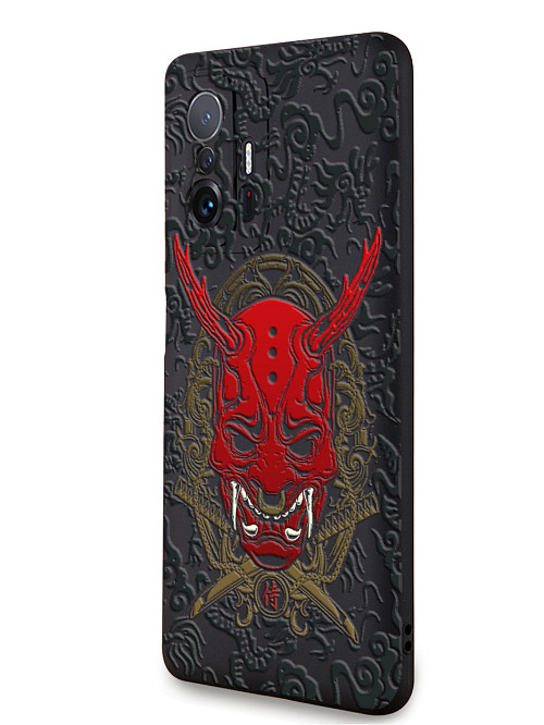 Силиконовый чехол для Xiaomi 11T Pro Red Oni mask