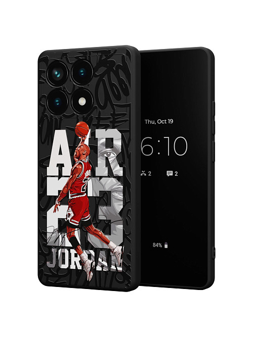 Силиконовый чехол для Poco X6 Pro (5G) "NOVEL: Jordan 23"