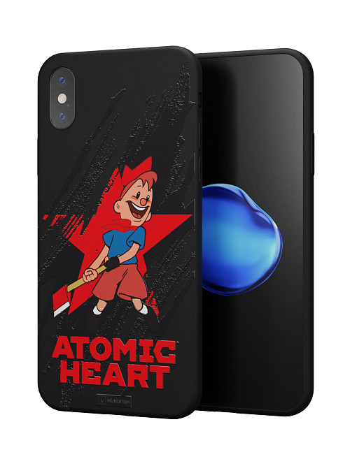 Силиконовый чехол для Apple iPhone X "Atomic Heart: Пионер"