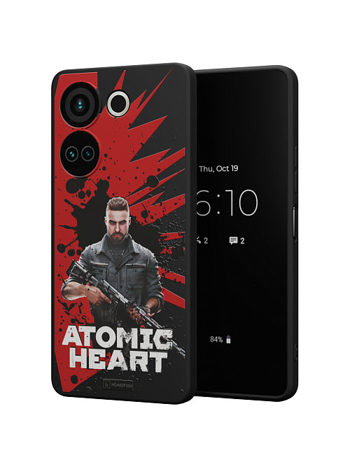 Силиконовый чехол для Tecno Camon 20 Pro (4G) "Atomic Heart: Майор Нечаев"