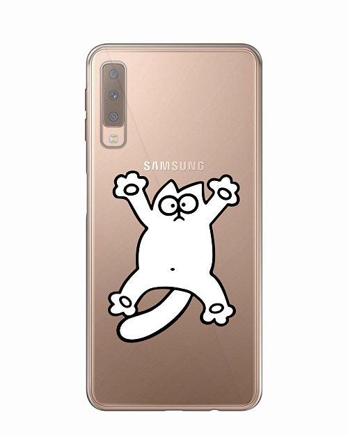 Силиконовый чехол для Samsung A7 2018 (A750) Кот Саймон Силиконовый чехол для Samsung A7 2018 (A750) Кот Саймон