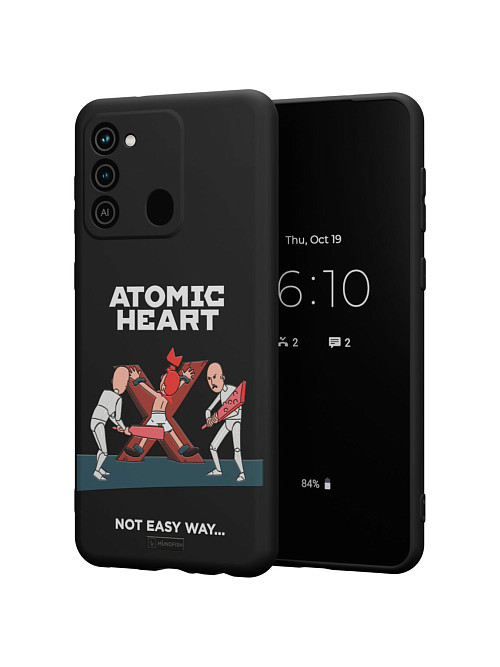 Силиконовый чехол для Tecno Spark 8C "Atomic Heart: Not Easy Way"