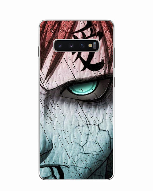 Силиконовый чехол для Samsung Galaxy S10 Plus Naruto Shippuden - Gaara grimm face