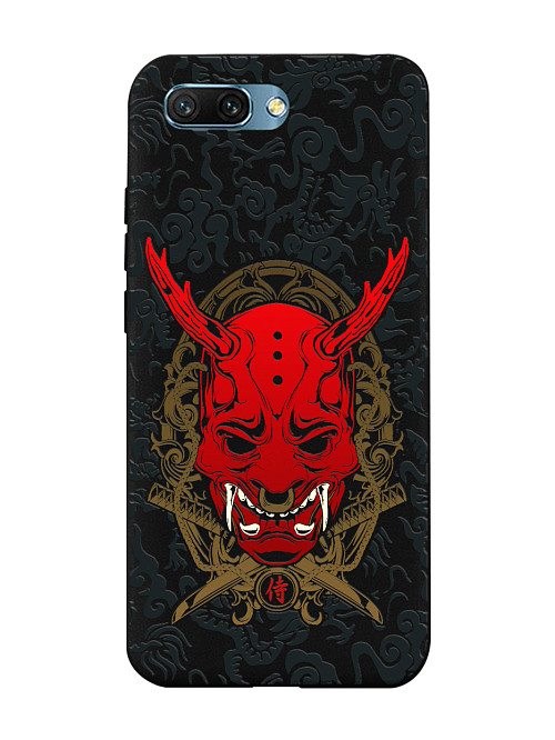 Силиконовый чехол для Honor 10 Red Oni mask