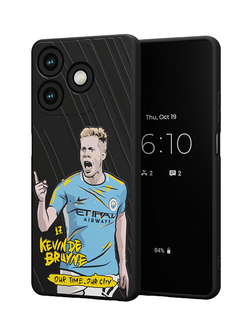 Силиконовый чехол для Tecno Spark 10 "NOVEL: Kevin de Bruyne"