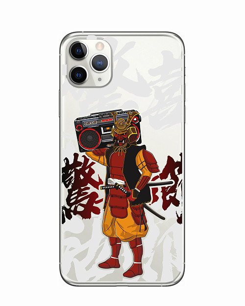 Силиконовый чехол для Apple iPhone 11 Pro Max "Hip-hop Samurai"