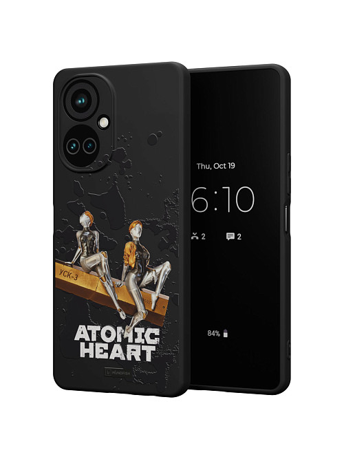 Силиконовый чехол для Tecno Camon 19 "Atomic Heart: Боевые близняшки"