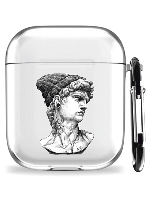 Силиконовый чехол для наушников глянцевый для AirPods 1/2 "Be Yourself"