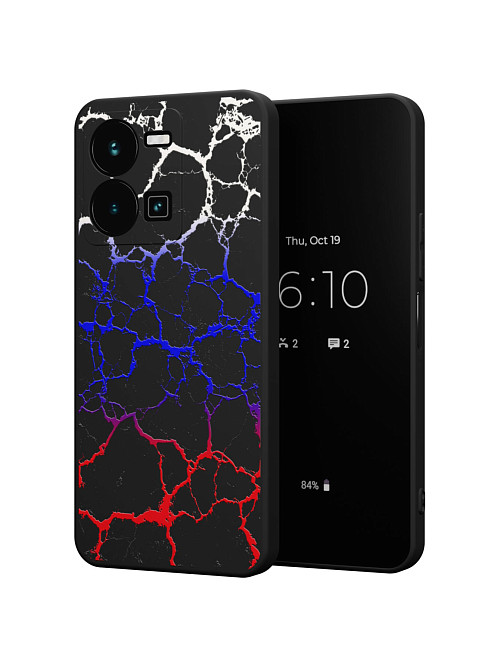 Силиконовый чехол для Vivo Y35 (4G) "Флаг России"