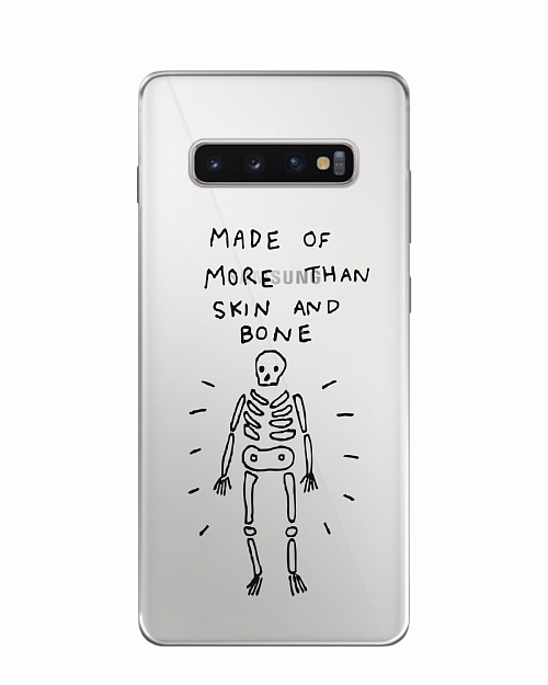 Силиконовый чехол для Samsung Galaxy S10 Plus Скелет