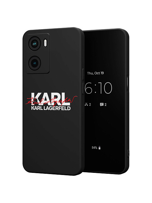 Силиконовый чехол для OPPO A57s "NOVEL: Lagerfeld V.2"