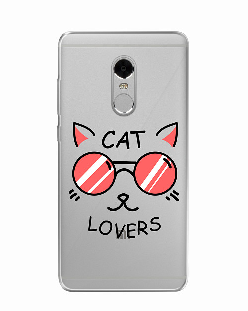 Силиконовый чехол для Xiaomi Redmi Note 4 Cat lovers