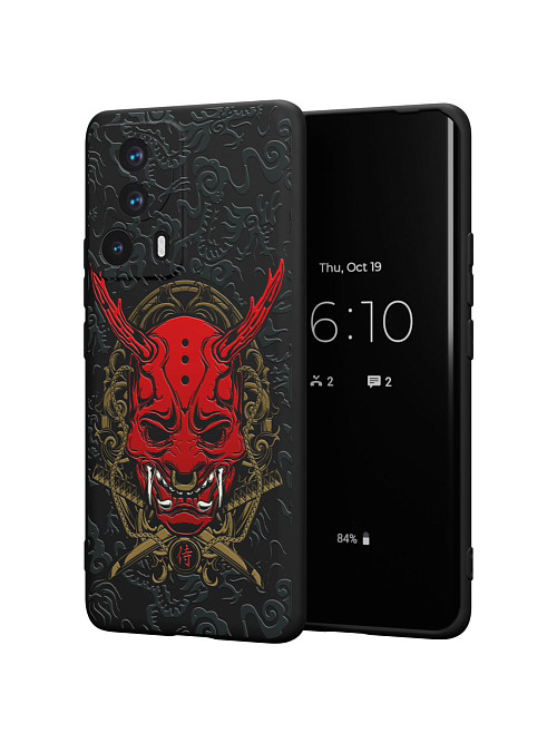 Силиконовый чехол для Xiaomi 13 Lite "Red Oni mask"