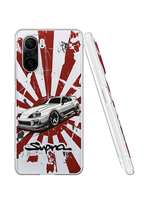 Силиконовый чехол для Poco F3 "Toyota Supra"