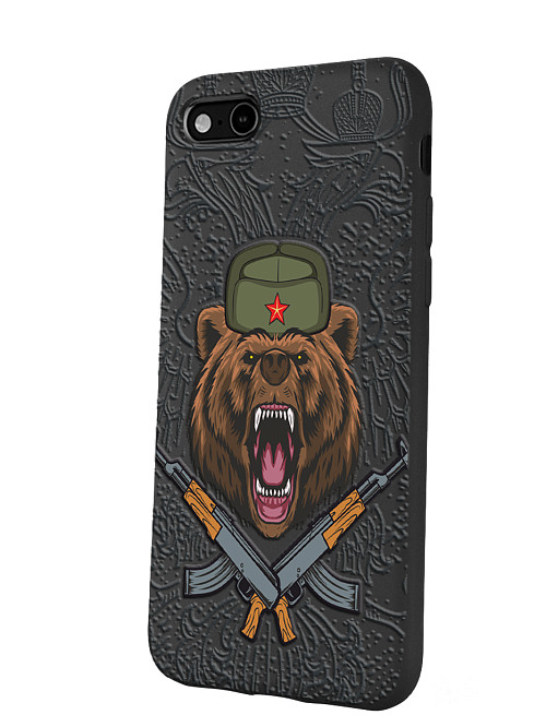Силиконовый чехол для Apple iPhone 7 "Русский медведь"