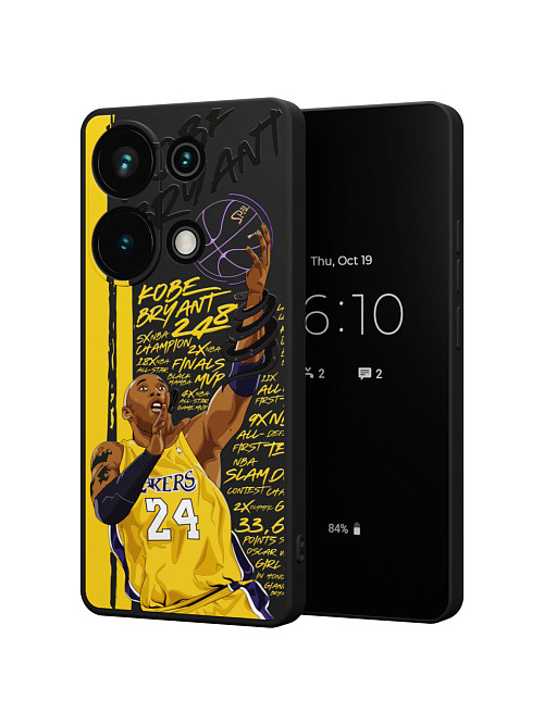 Силиконовый чехол для Xiaomi Redmi Note 13 Pro (4G) "NOVEL: Kobe Bryant"