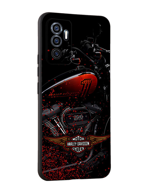 Силиконовый чехол для Vivo V23E (4G)/Y75 (4G) Мотоцикл Harley-Davidson