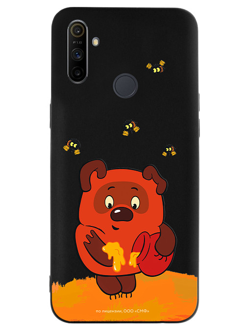 Силиконовый чехол для realme C3 "Винни-Пух: Медвежонок и мед"
