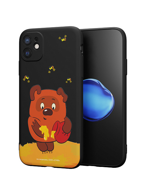 Силиконовый чехол для Apple iPhone 11 "Винни-Пух: Медвежонок и мед"