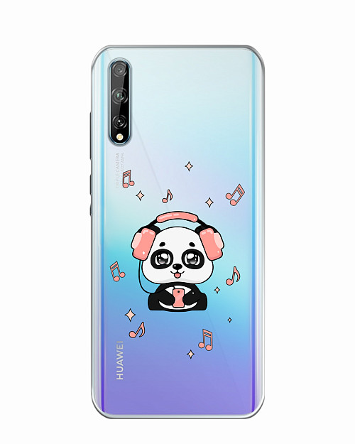 Силиконовый чехол для Huawei Y8p Музыкальная панда