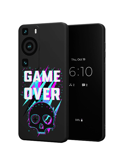 Силиконовый чехол для Huawei P60 Pro "Game over"