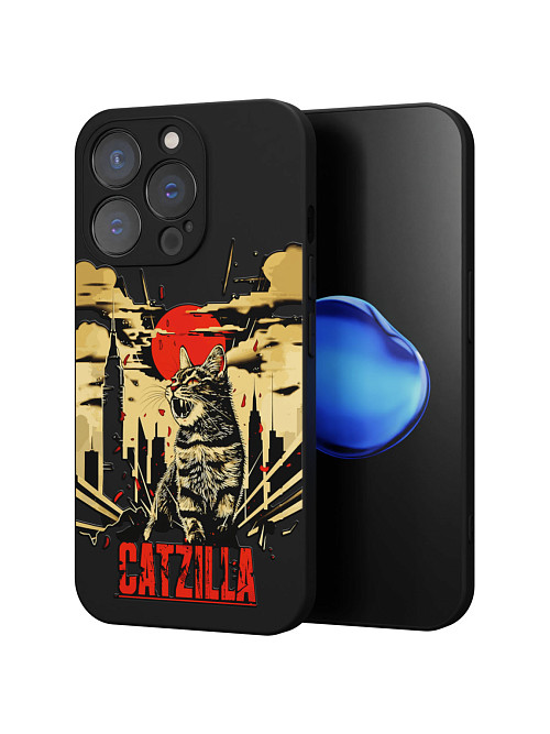 Силиконовый чехол для Apple iPhone 13 Pro "Catzilla"