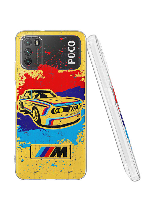 Силиконовый чехол для Poco M3 "BMW"