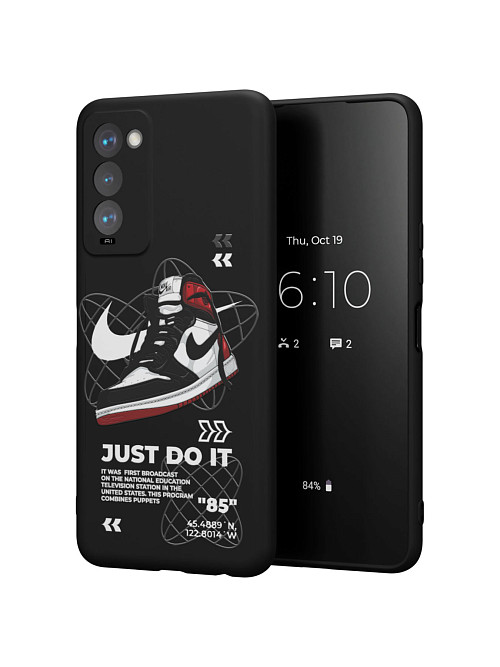 Силиконовый чехол для Tecno Camon 18T "NOVEL: Just Do It"