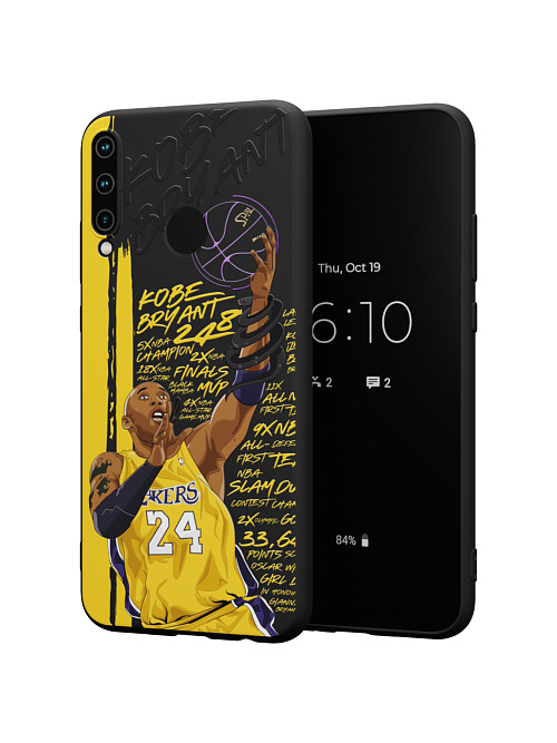 Силиконовый чехол для Huawei P40 Lite E "NOVEL: Kobe Bryant"