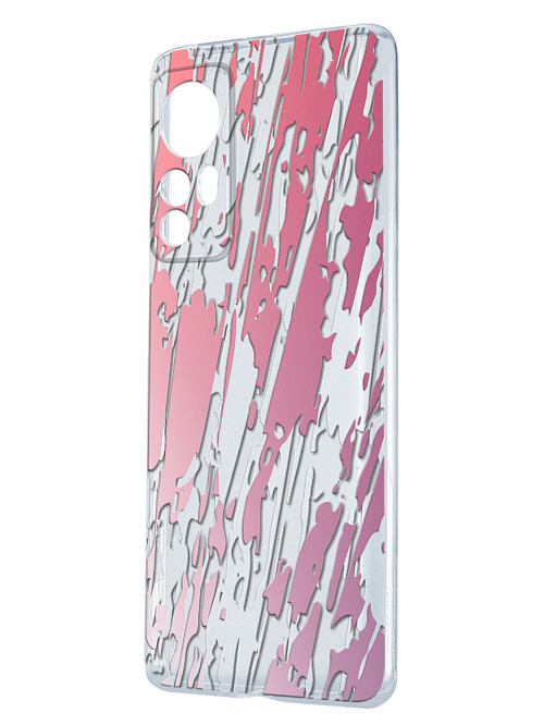 Силиконовый чехол для Xiaomi 12 Pro Розовая абстракция
