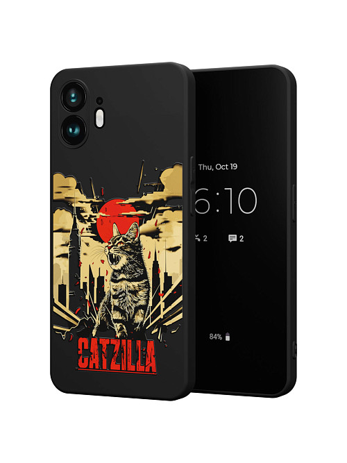 Силиконовый чехол для Nothing Phone 2 "Catzilla"