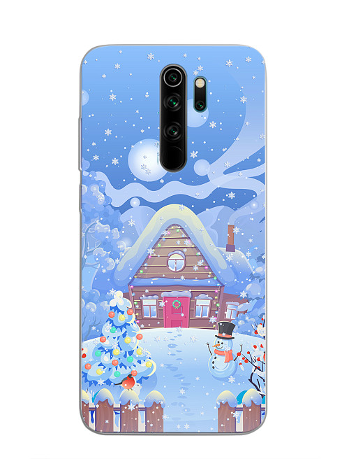 Силиконовый чехол для Xiaomi Redmi Note 8 Pro "Снежный дом"
