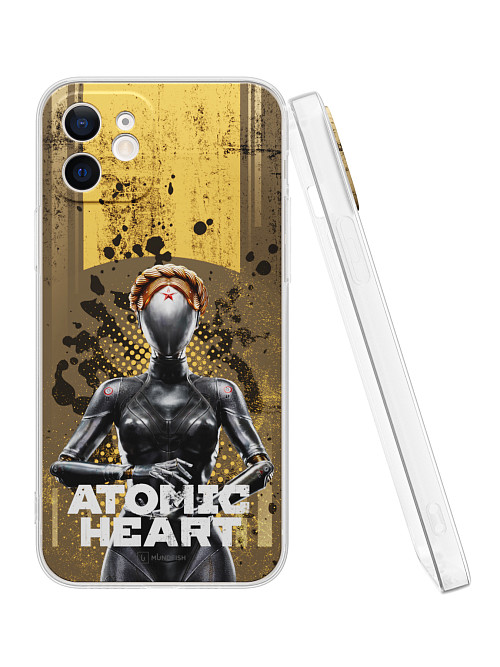 Силиконовый чехол для Apple iPhone 12 "Atomic Heart: Левая близняшка"