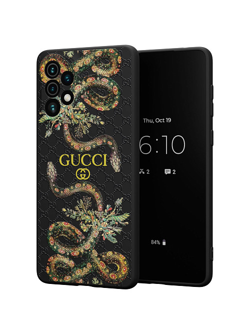 Силиконовый чехол для Samsung Galaxy A73 (5G) "NOVEL: Gucci"