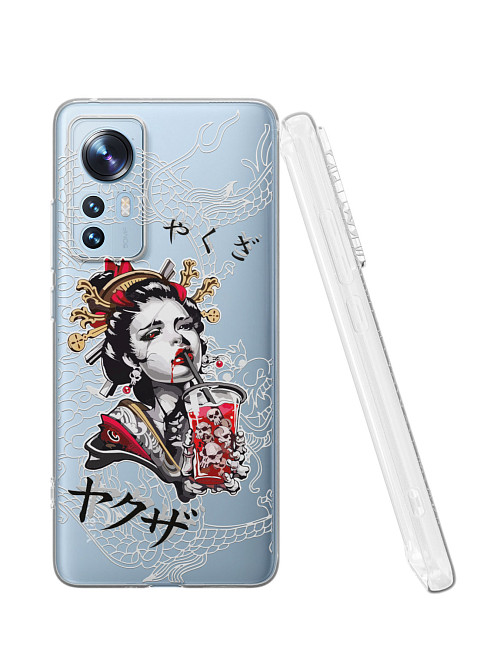 Силиконовый чехол для Xiaomi 12 "Geisha Bloody"