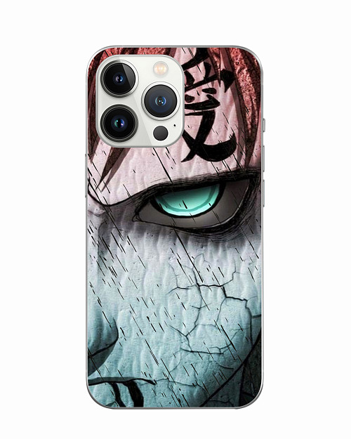 Силиконовый чехол для Apple iPhone 13 Pro Naruto Shippuden - Gaara grimm face