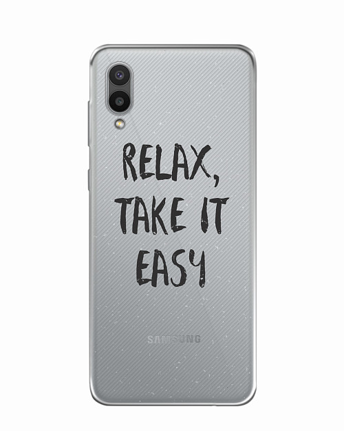 Силиконовый чехол для Samsung Galaxy A02 Relax, take it easy
