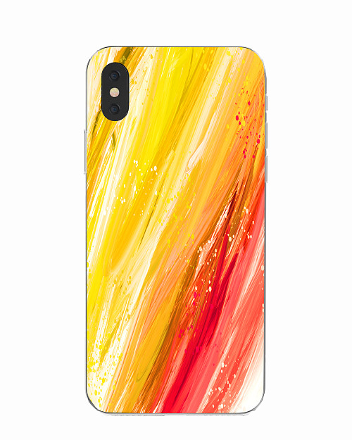 Силиконовый чехол для Apple iPhone Xs "Масляные краски"