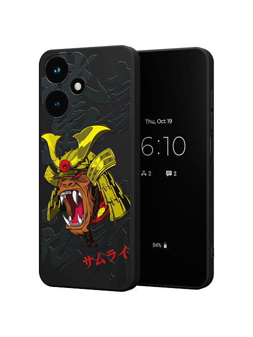 Силиконовый чехол для Infinix HOT 30 (4G) "Samurai Kong"