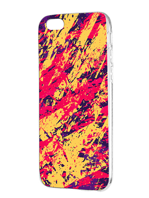 Силиконовый чехол для Apple iPhone 6 Брызги краски