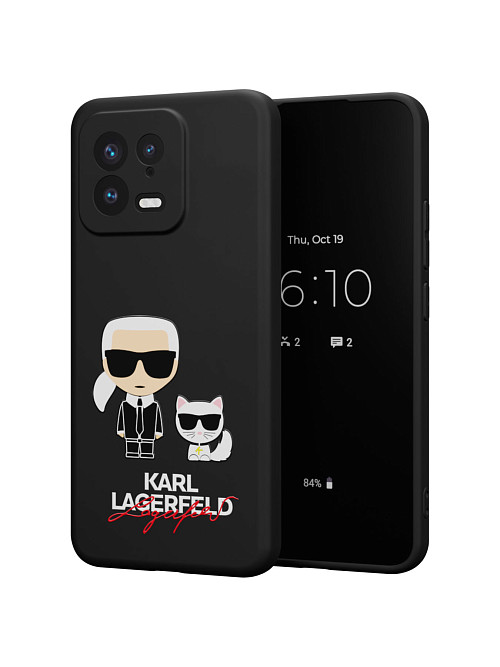 Силиконовый чехол для Xiaomi 13 "NOVEL: Lagerfeld"