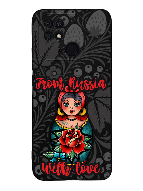 Силиконовый чехол для Xiaomi Redmi 10C/POCO C40 Из России с любовью