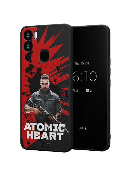 Силиконовый чехол для Infinix Hot 12i "Atomic Heart: Майор Нечаев"