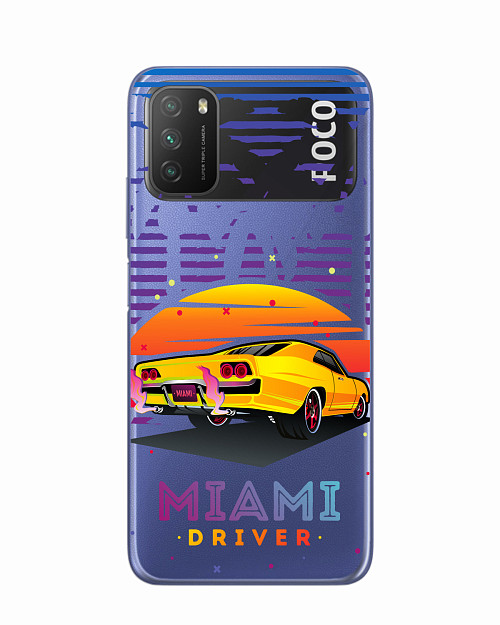 Силиконовый чехол для Poco M3 Miami driver