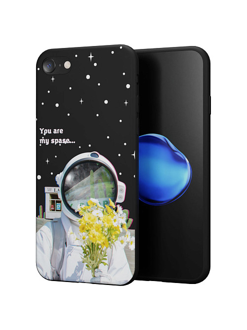 Силиконовый чехол для Apple iPhone SE (2022) "NOVEL: You are my space"