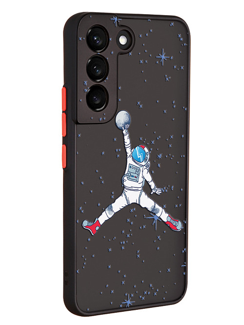 Противоударный чехол для Samsung Galaxy S22 (5G) "Космический баскетбол"