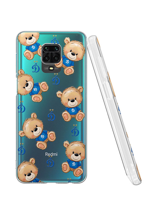 Силиконовый чехол для Xiaomi Redmi Note 9S "Динамо: Плюшевые медвежата"