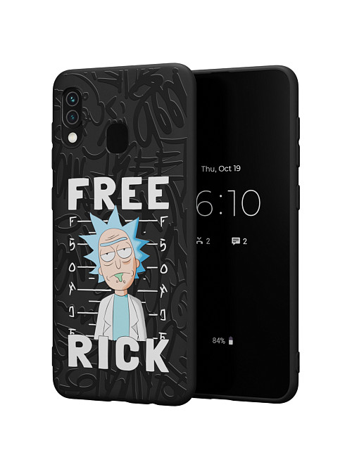 Силиконовый чехол для Samsung Galaxy A20 "NOVEL: Free Rick"